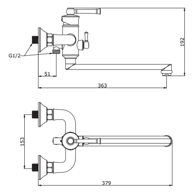 См д/ванны дл. излив VIEIR D35 бронза (1/10)