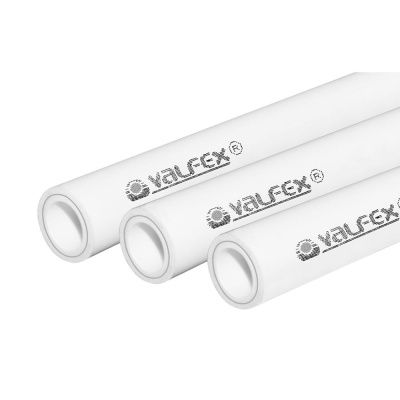 Труба ПП арм. PN25 VALFEX Ф50 белая (без зачистки) (4/24)
