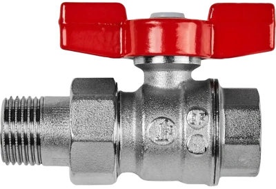 Кран шаровой с американкой Giacomini 1/2" ВР/НР ручка бабочка